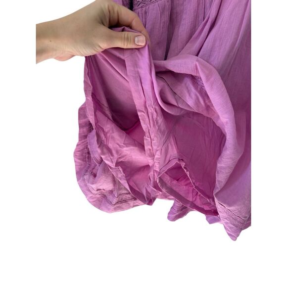 Free People Seashell Skort Romper size M Pink Boho - Picture 10 of 10